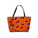 Orange neon Shoulder Handbags Back