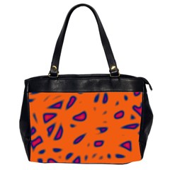 Orange Neon Office Handbags (2 Sides) 