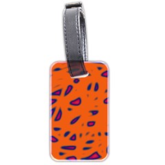 Orange Neon Luggage Tags (two Sides)