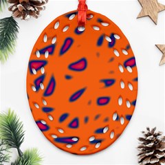 Orange Neon Ornament (oval Filigree) 