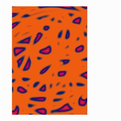 Orange Neon Small Garden Flag (two Sides)