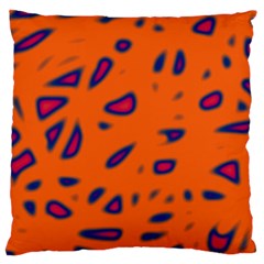 Orange Neon Large Cushion Case (two Sides)