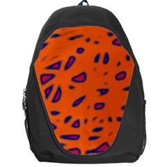 Orange Neon Backpack Bag by Valentinaart