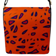 Orange Neon Flap Messenger Bag (s)