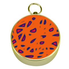 Orange Neon Gold Compasses