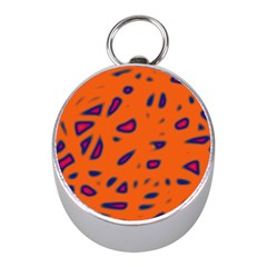 Orange Neon Mini Silver Compasses