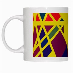 Hot Abstraction White Mugs