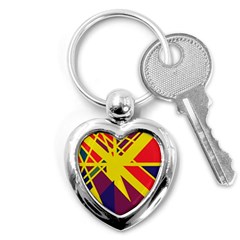 Hot Abstraction Key Chains (heart) 