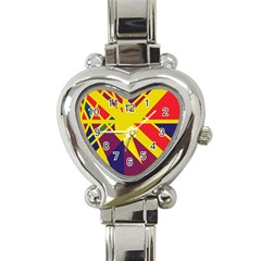 Hot Abstraction Heart Italian Charm Watch