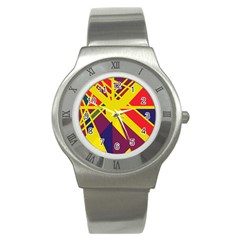 Hot Abstraction Stainless Steel Watch