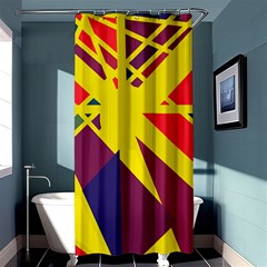 Hot Abstraction Shower Curtain 36  X 72  (stall) 