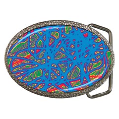 Colorful Neon Chaos Belt Buckles