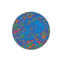 Colorful Neon Chaos Magnet 3  (round)