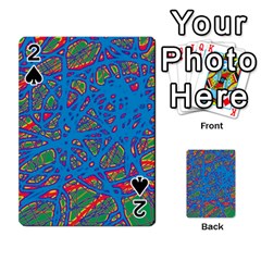 Colorful Neon Chaos Playing Cards 54 Designs 