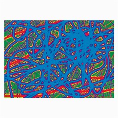 Colorful Neon Chaos Large Glasses Cloth