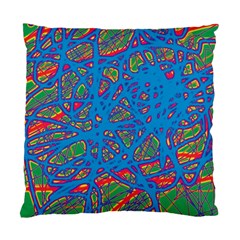 Colorful Neon Chaos Standard Cushion Case (one Side)