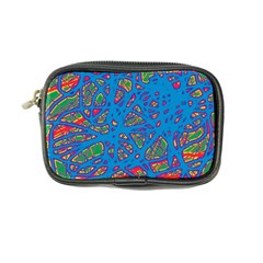 Colorful Neon Chaos Coin Purse by Valentinaart