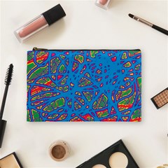 Colorful Neon Chaos Cosmetic Bag (medium)  by Valentinaart