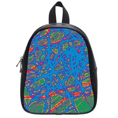 Colorful Neon Chaos School Bags (small) 