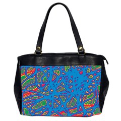 Colorful Neon Chaos Office Handbags (2 Sides) 