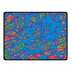 Colorful Neon Chaos Fleece Blanket (small)