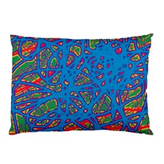 Colorful Neon Chaos Pillow Case (two Sides)