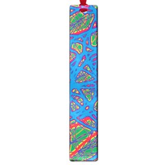 Colorful Neon Chaos Large Book Marks by Valentinaart