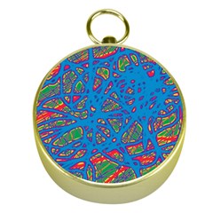 Colorful Neon Chaos Gold Compasses