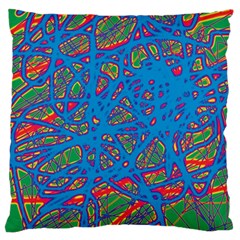 Colorful Neon Chaos Standard Flano Cushion Case (one Side)