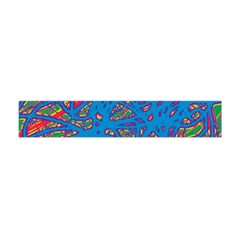 Colorful Neon Chaos Flano Scarf (mini)