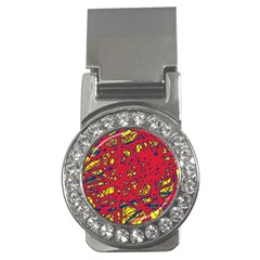 Yellow And Red Neon Design Money Clips (cz) 