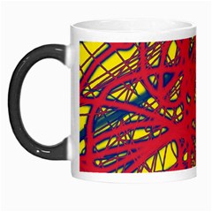 Yellow And Red Neon Design Morph Mugs