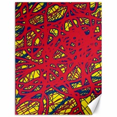 Yellow And Red Neon Design Canvas 18  X 24  