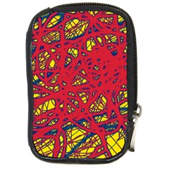 Yellow And Red Neon Design Compact Camera Cases