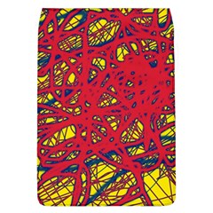 Yellow And Red Neon Design Flap Covers (l)  by Valentinaart