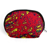 Yellow and red neon design Accessory Pouches (Medium)  Front