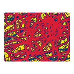 Yellow And Red Neon Design Double Sided Flano Blanket (mini) 