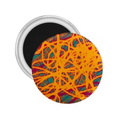 Orange Neon Chaos 2 25  Magnets