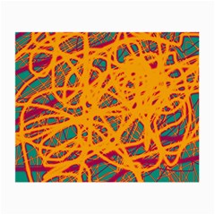 Orange Neon Chaos Small Glasses Cloth (2-side)