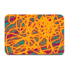 Orange Neon Chaos Plate Mats