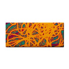 Orange Neon Chaos Hand Towel