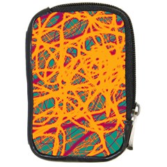 Orange Neon Chaos Compact Camera Cases