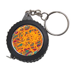 Orange Neon Chaos Measuring Tapes by Valentinaart