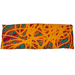 Orange Neon Chaos Body Pillow Case (dakimakura)