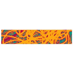 Orange Neon Chaos Flano Scarf (small)