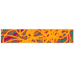 Orange Neon Chaos Flano Scarf (large)