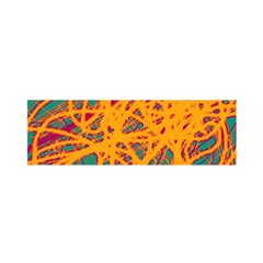 Orange Neon Chaos Satin Scarf (oblong)