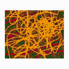 Yellow Neon Chaos Small Glasses Cloth