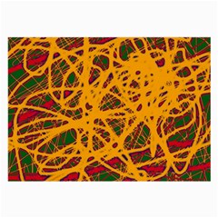 Yellow Neon Chaos Large Glasses Cloth (2-side)