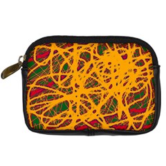 Yellow Neon Chaos Digital Camera Cases by Valentinaart